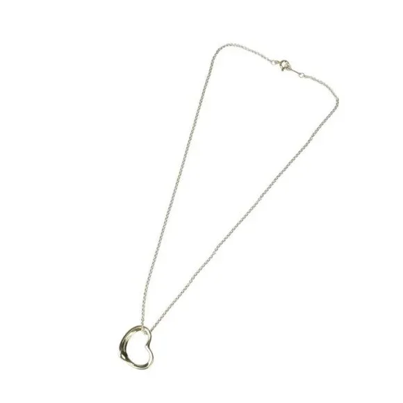 Tiffany & Co Necklace Elsa Peretti Open Heart Sv SV 925 Big